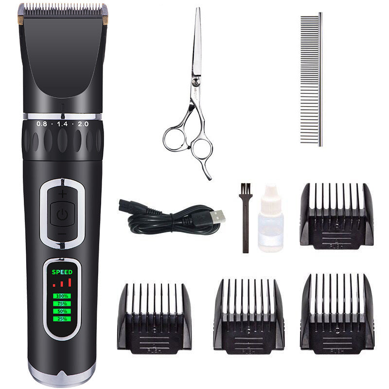 Cordless Dog Clipper with LCD Display