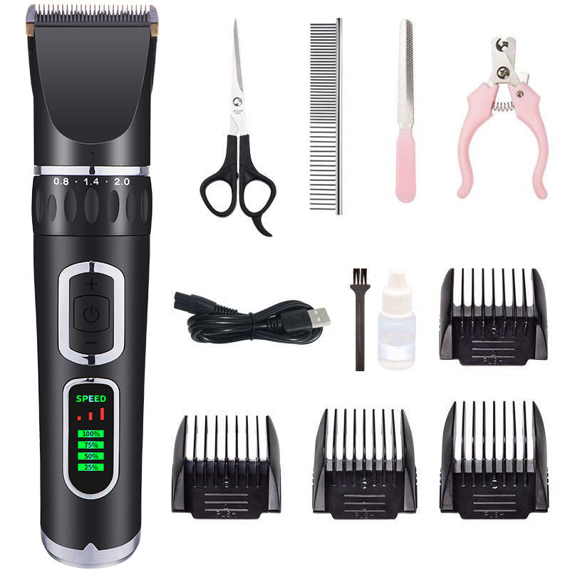 Cordless Dog Clipper with LCD Display