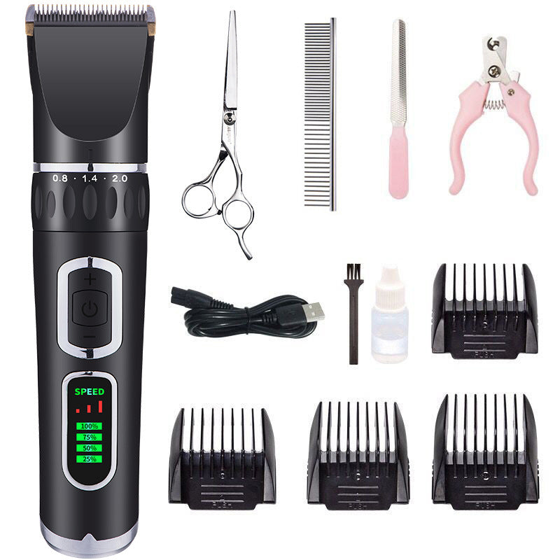 Cordless Dog Clipper with LCD Display