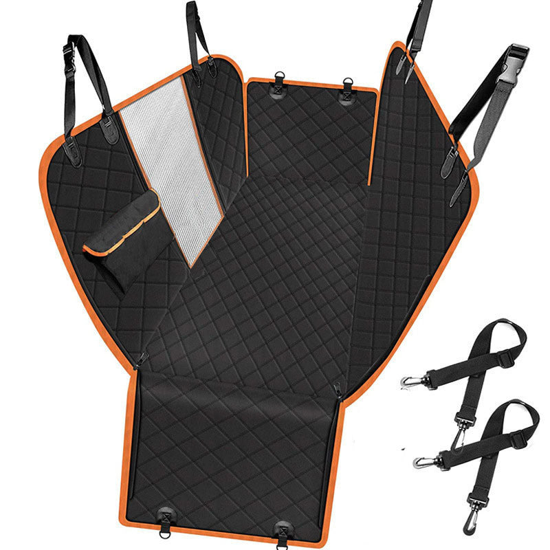 Dog Car Hammock Seat Cover with a Mesh Window, 54 x 58 in