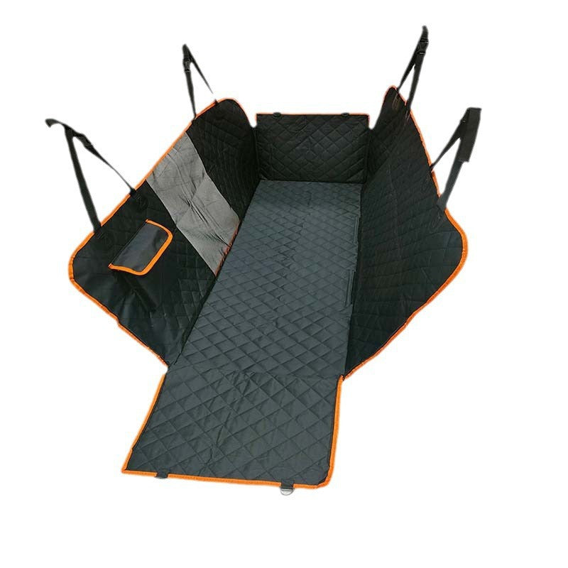 Dog Car Hammock Seat Cover with a Mesh Window, 54 x 58 in