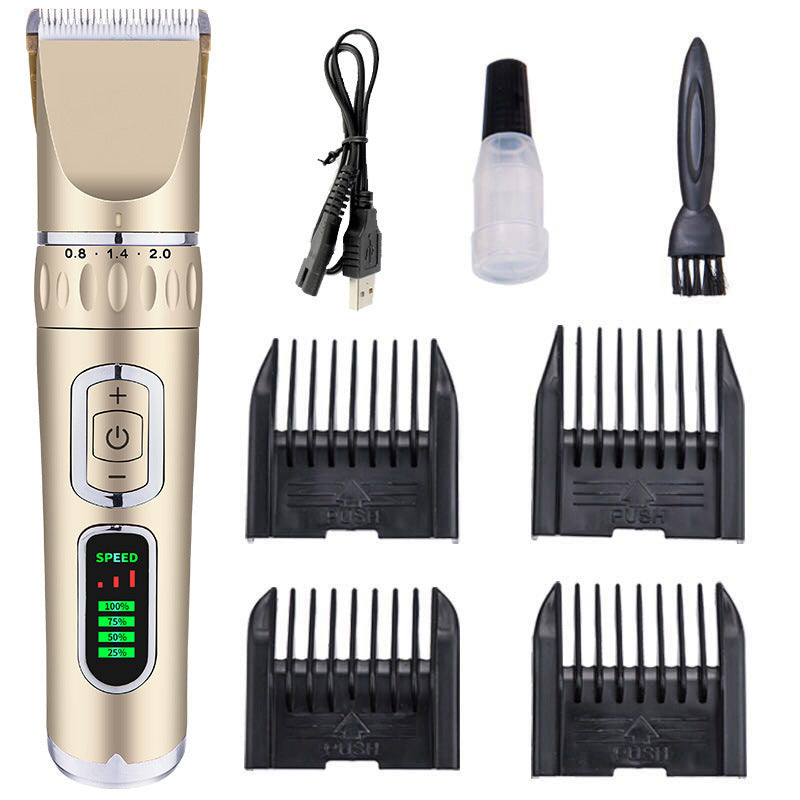 Cordless Dog Clipper with LCD Display