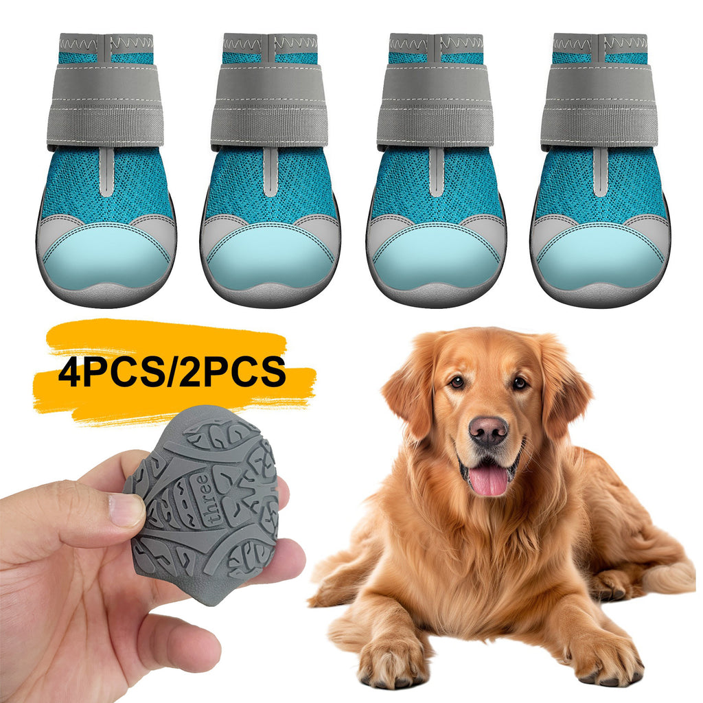 Dog Shoes, Breathable Mesh with Soft Soles, Sets of 2 or 4