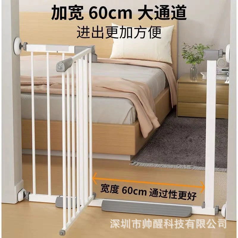 Pressure-Mounted Pet Gate with Walk-Through Door, 30 in Tall