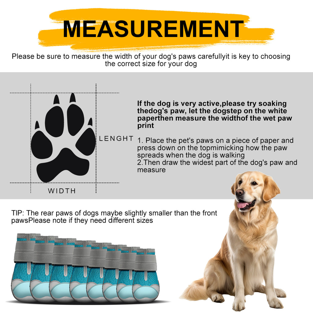 Dog Shoes, Breathable Mesh with Soft Soles, Sets of 2 or 4