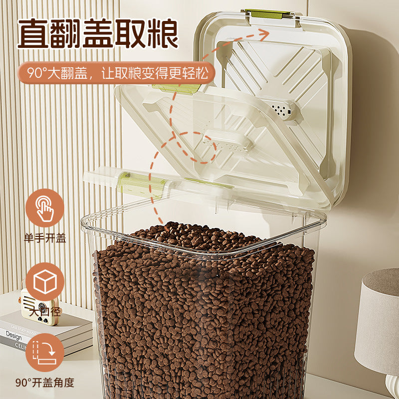 Airtight Pet Food Storage Container with Measuring Cup