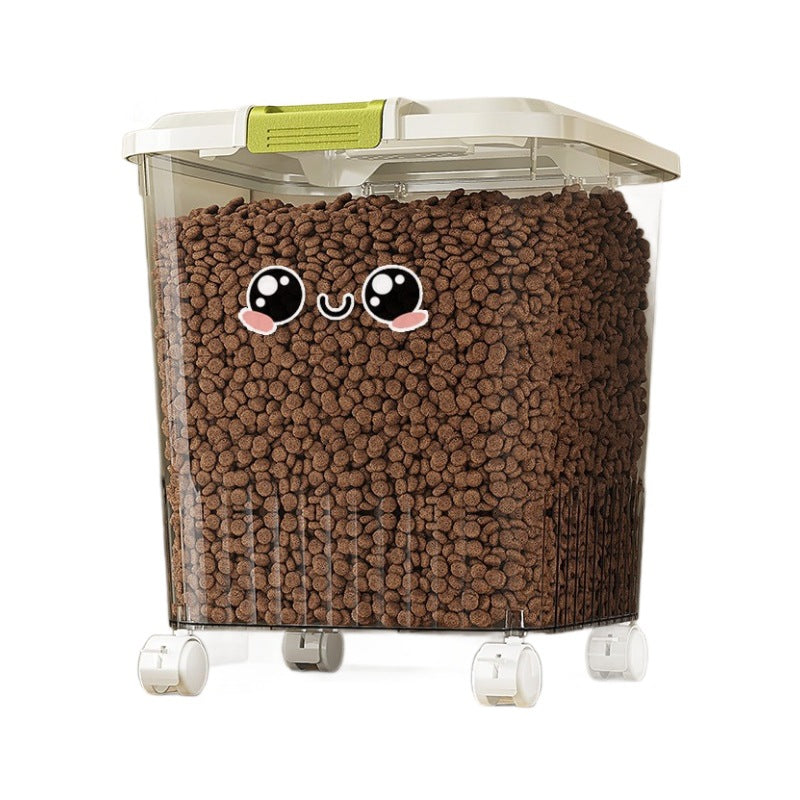 Airtight Pet Food Storage Container with Measuring Cup