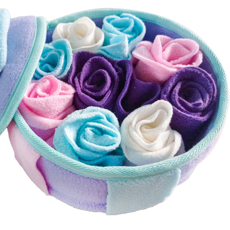 Snuffle Gift Box Dog Toy, Fleece Treat Puzzle