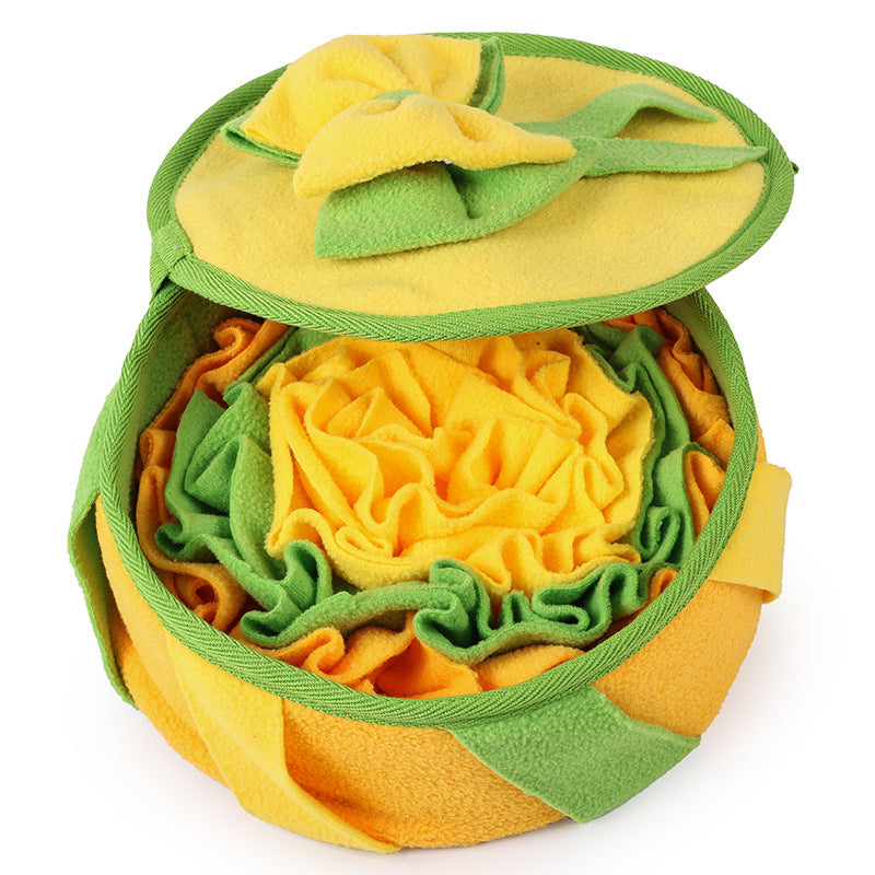Snuffle Gift Box Dog Toy, Fleece Treat Puzzle