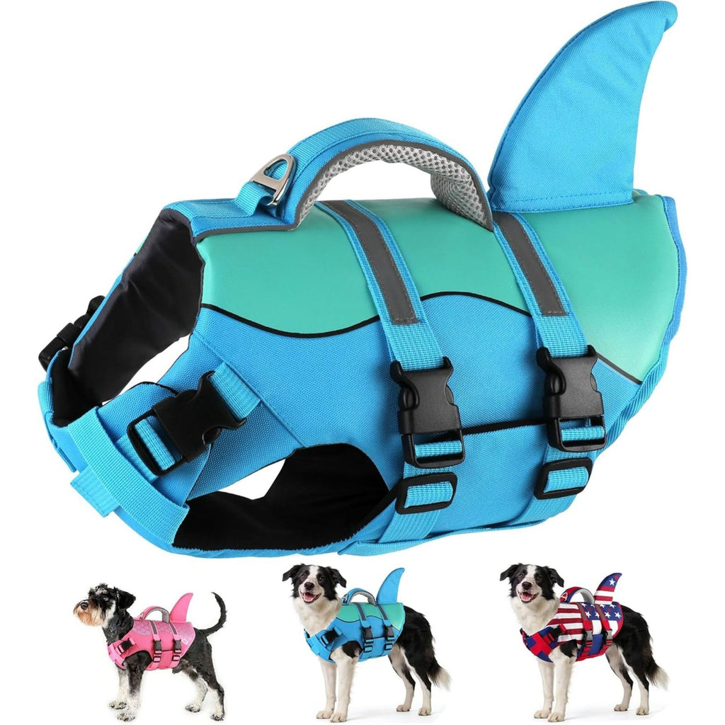 Dog Life Jacket with Shark Fin, XS to XL