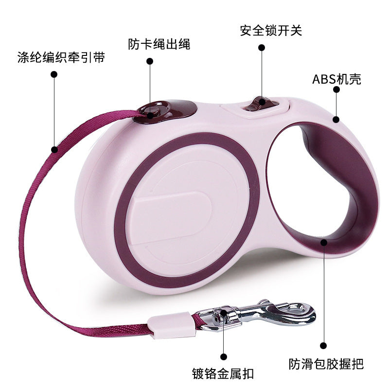Retractable Dog Leash, Two-Tone, 10 or 16 ft