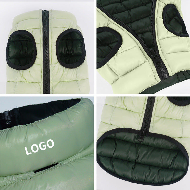Reversible Padded Dog Vest with Storage Bag, 3XL to 6XL