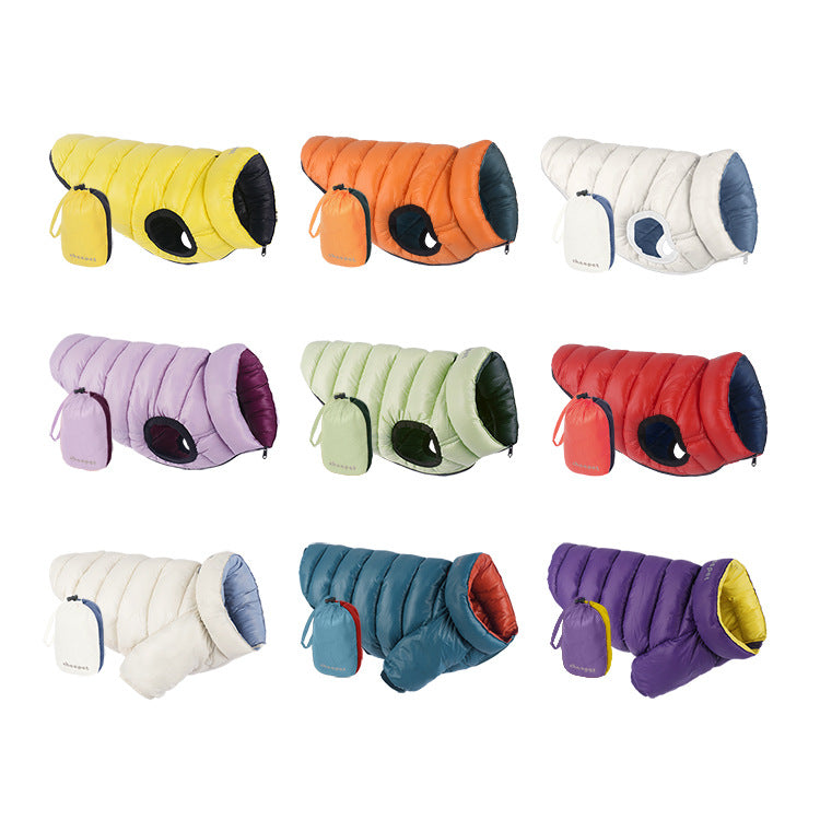 Reversible Padded Dog Vest with Storage Bag, 3XL to 6XL