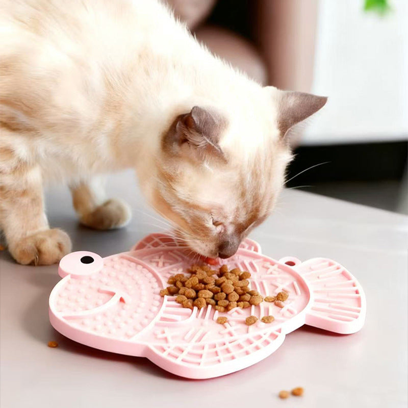 Silicone Lick Mat, Frog or Fish Shape