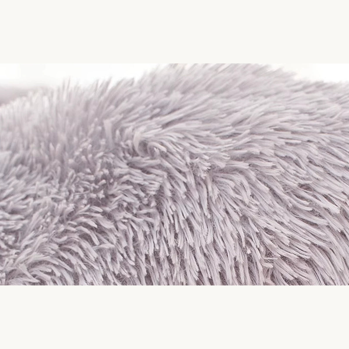Raised grey rim in close-up with the pile lying in one direction