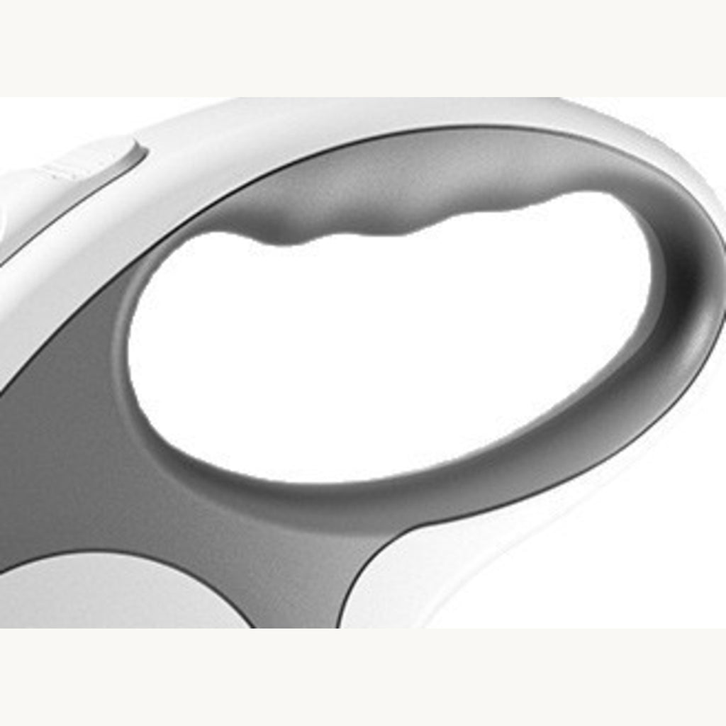 Close-up of the grip opening and grey soft insert on the leash shell