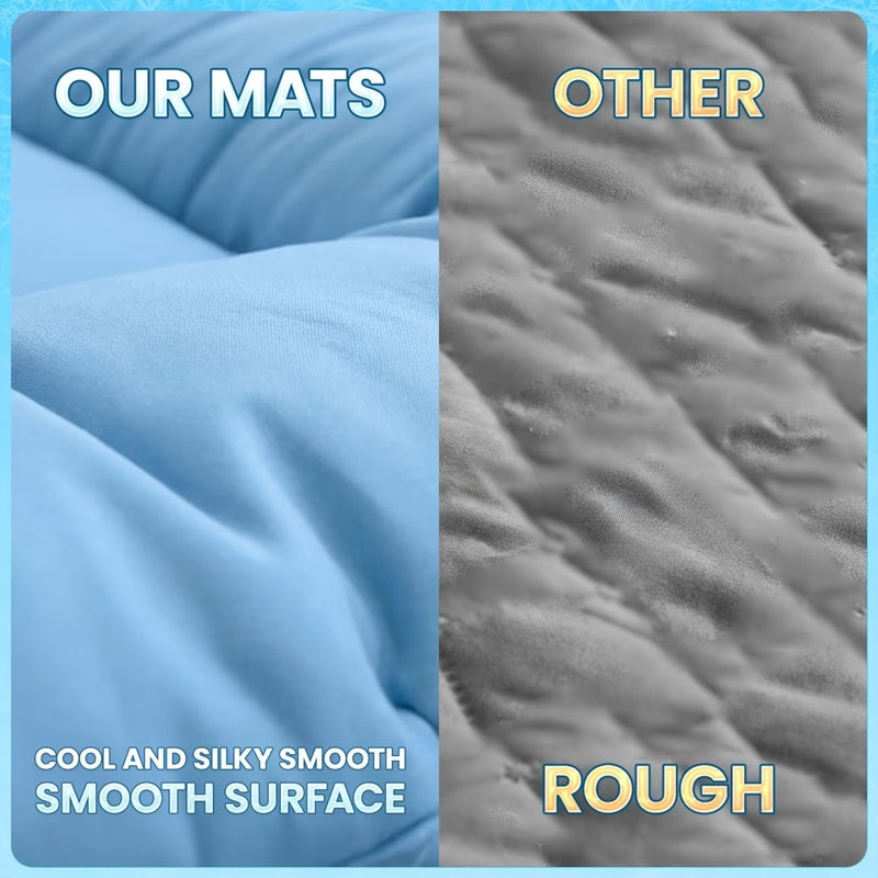 Close-up of the smooth cool-touch top fabric