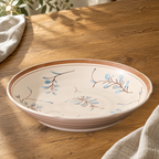 Simple Retro 7 in plate on a wooden table in soft daylight.