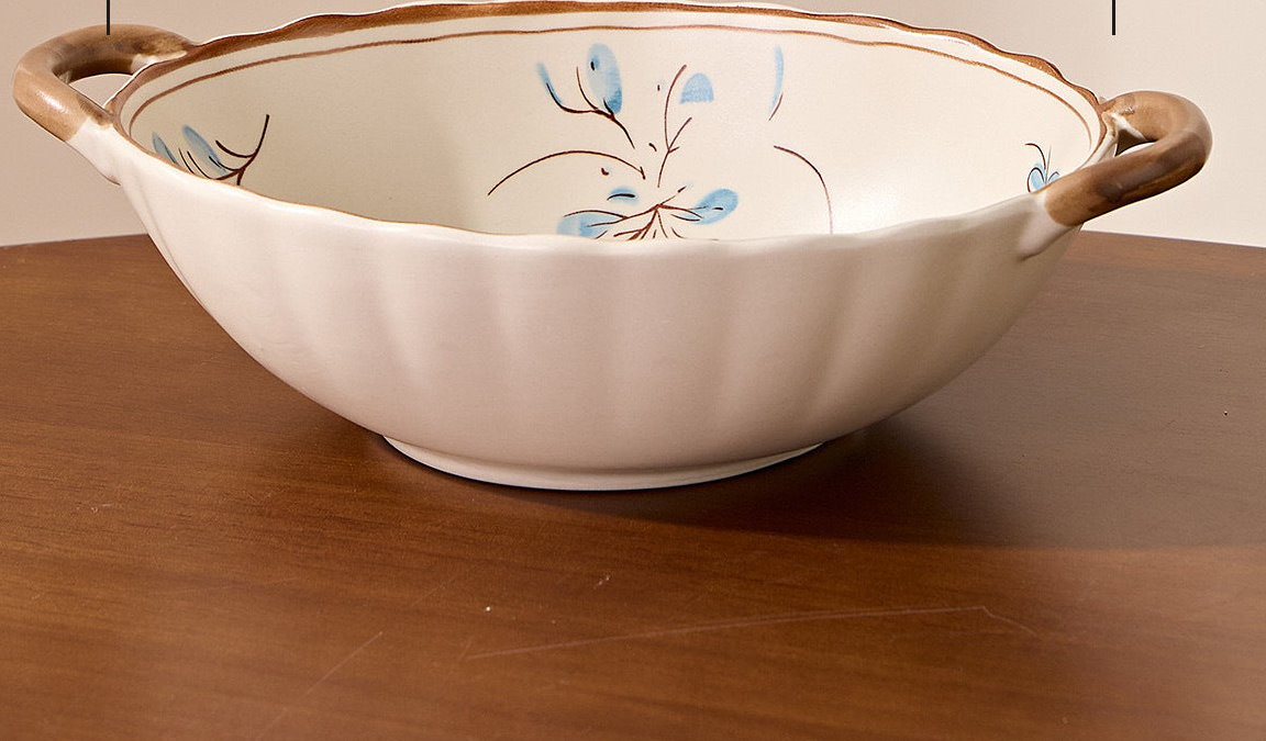 Simple Retro 8.3 in double-handled soup bowl.