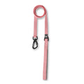 Lightweight Dog Harness with Front and Back Leash Rings: Flat leash, red