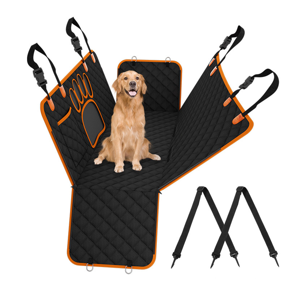 Quilted Dog Car Seat Cover, Bench, Front Seat or Cargo