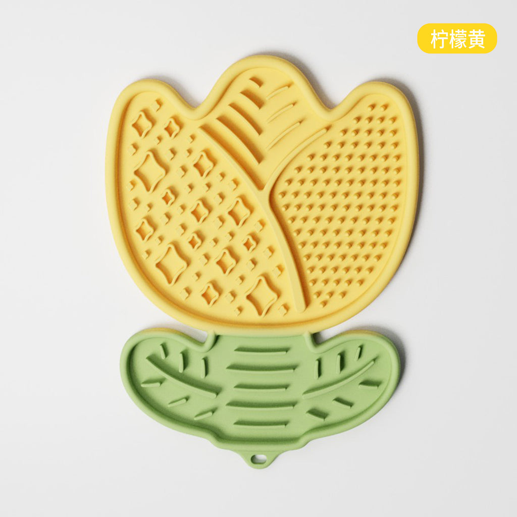 Silicone Lick Mat, Tulip and Other Shapes