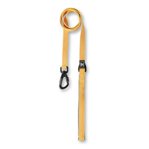 Lightweight Dog Harness with Front and Back Leash Rings: Flat leash, yellow