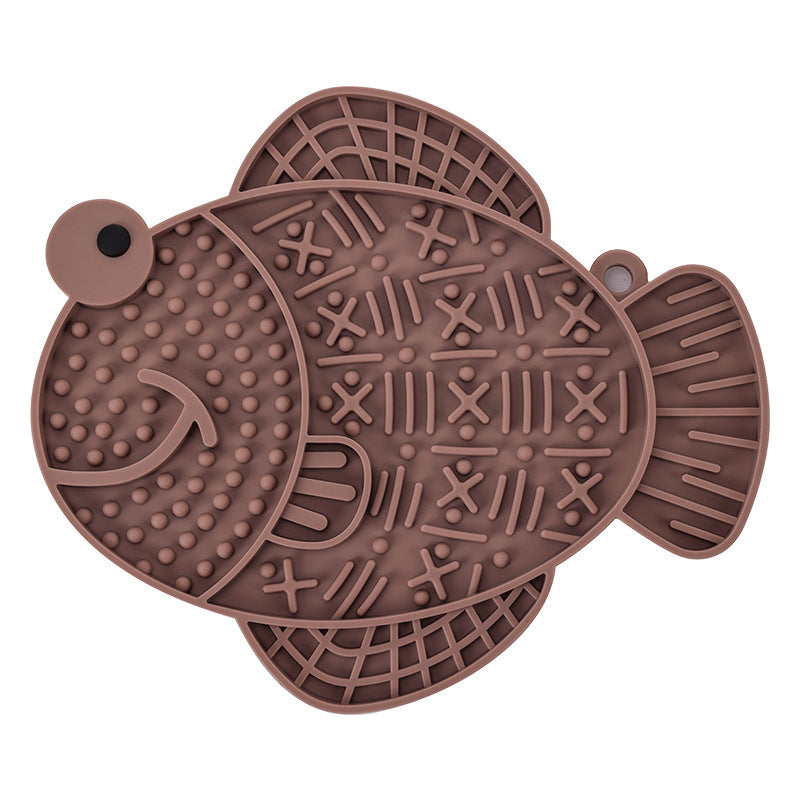 Silicone Lick Mat, Frog or Fish Shape