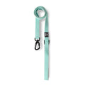 Lightweight Dog Harness with Front and Back Leash Rings: Flat leash, lake green
