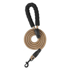 Khaki 5 ft reflective rope leash, sold on its own with the tactical dog harness