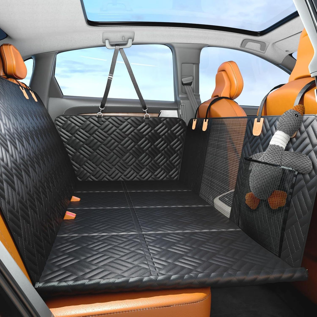 Dog Car Hammock Seat Cover with a Mesh Window, 54 x 58 in