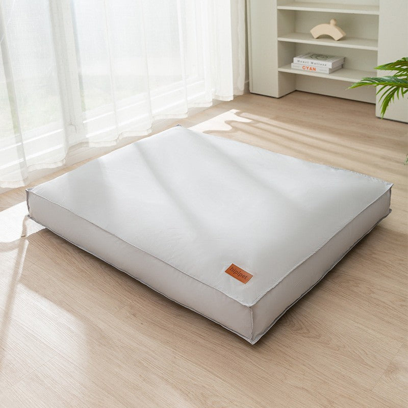 Waterproof Dog Mattress Bed with Removable Cover: Simple grey