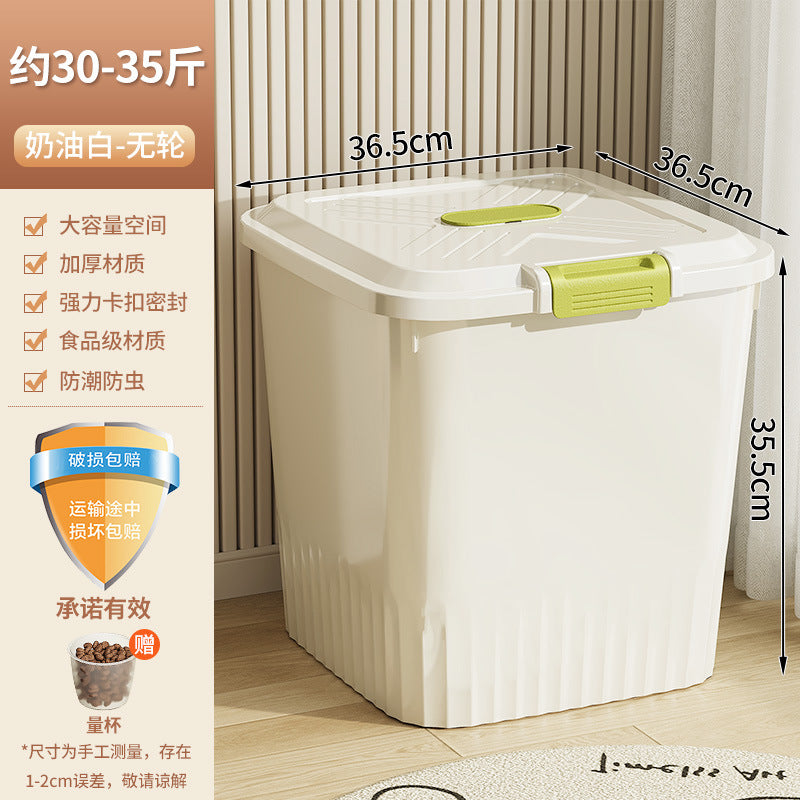 Airtight Pet Food Storage Container with Measuring Cup