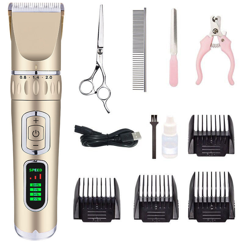 Cordless Dog Clipper with LCD Display