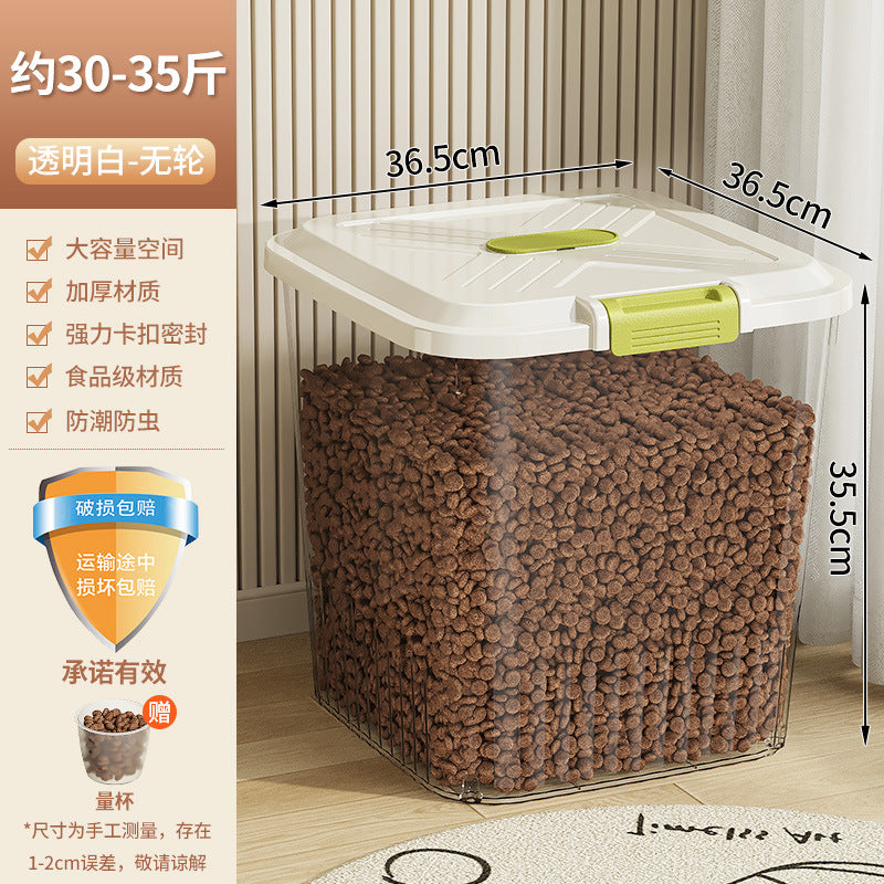 Airtight Pet Food Storage Container with Measuring Cup