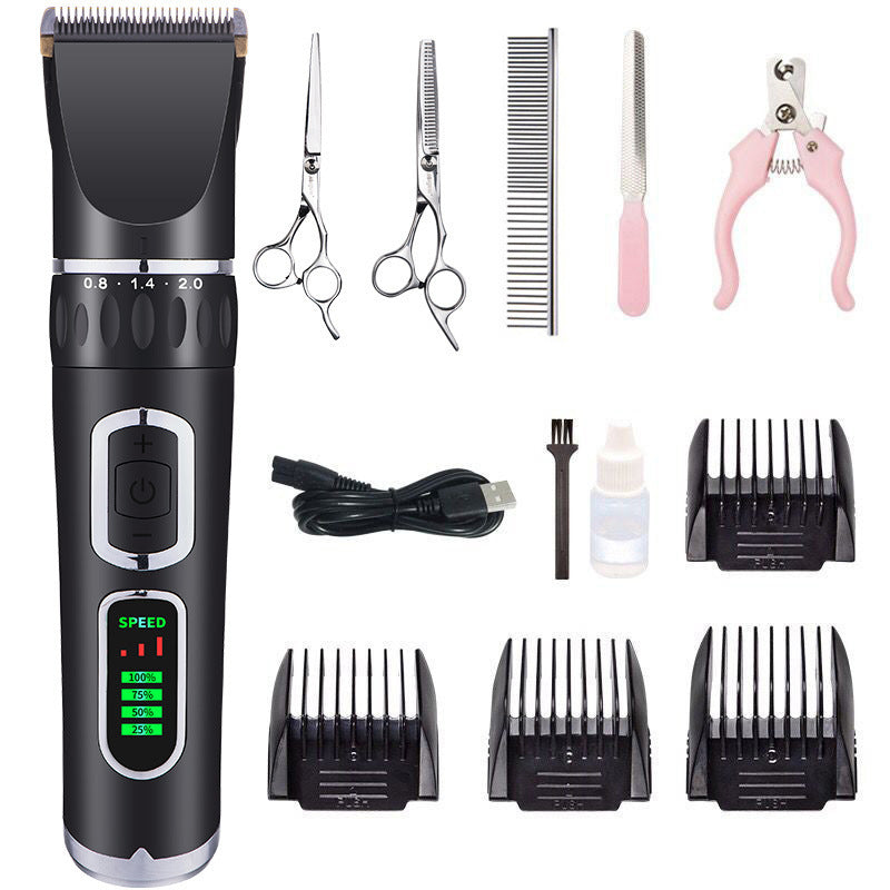 Cordless Dog Clipper with LCD Display