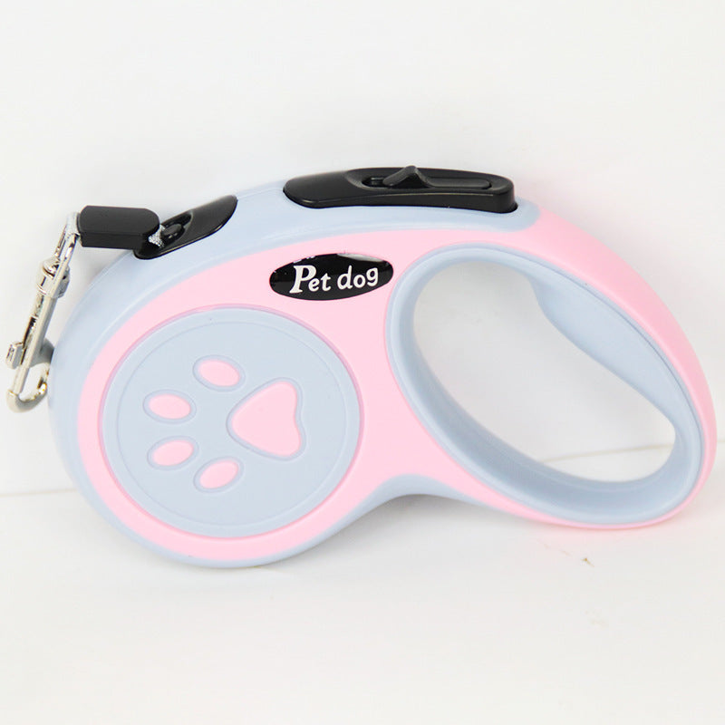 Retractable Dog Leash, 10 or 16 ft, Paw or Storage Handle