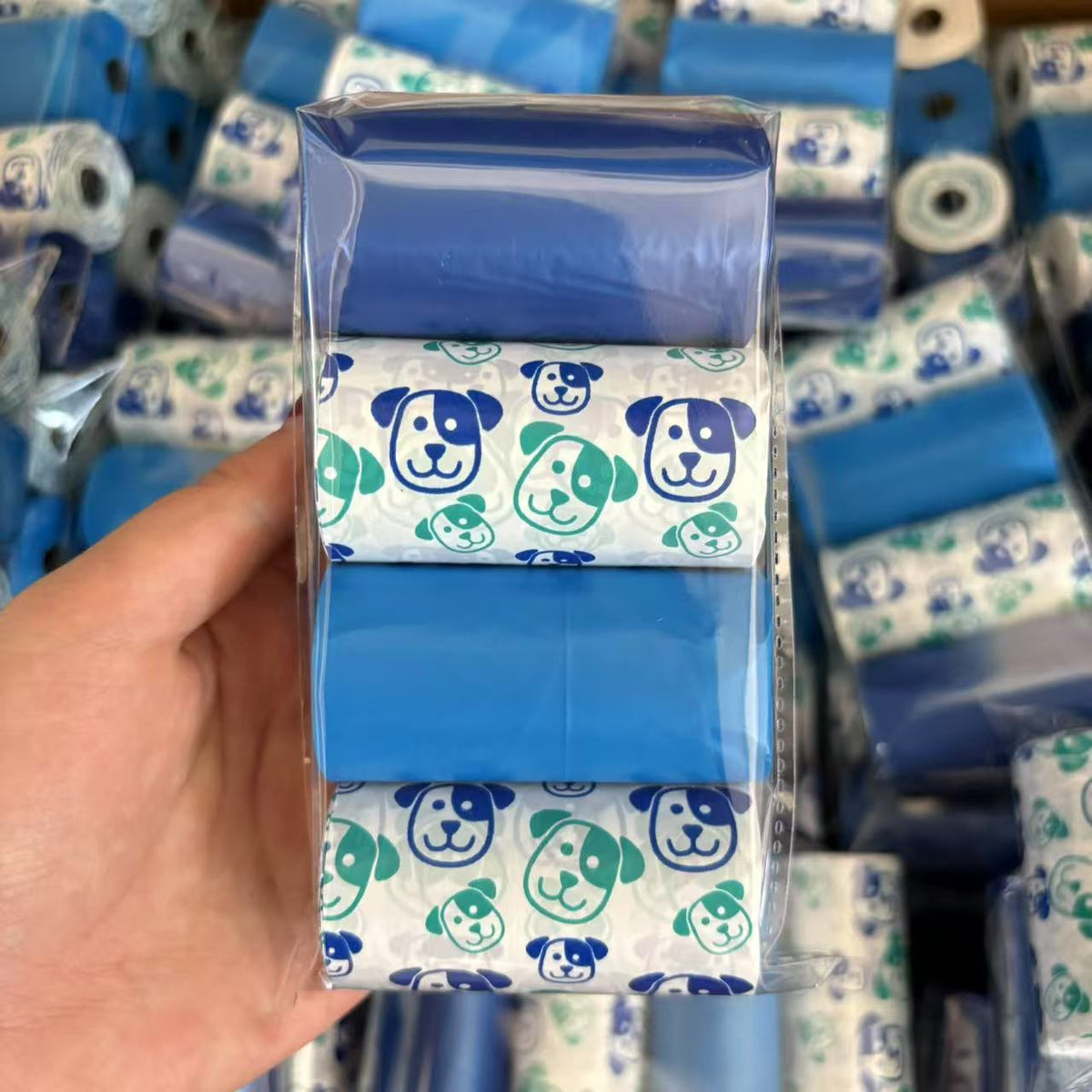 Scented Dog Poop Bags, 4 Rolls, Printed