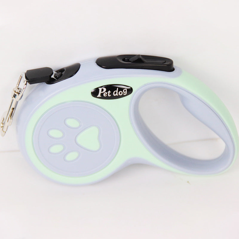 Retractable Dog Leash, 10 or 16 ft, Paw or Storage Handle