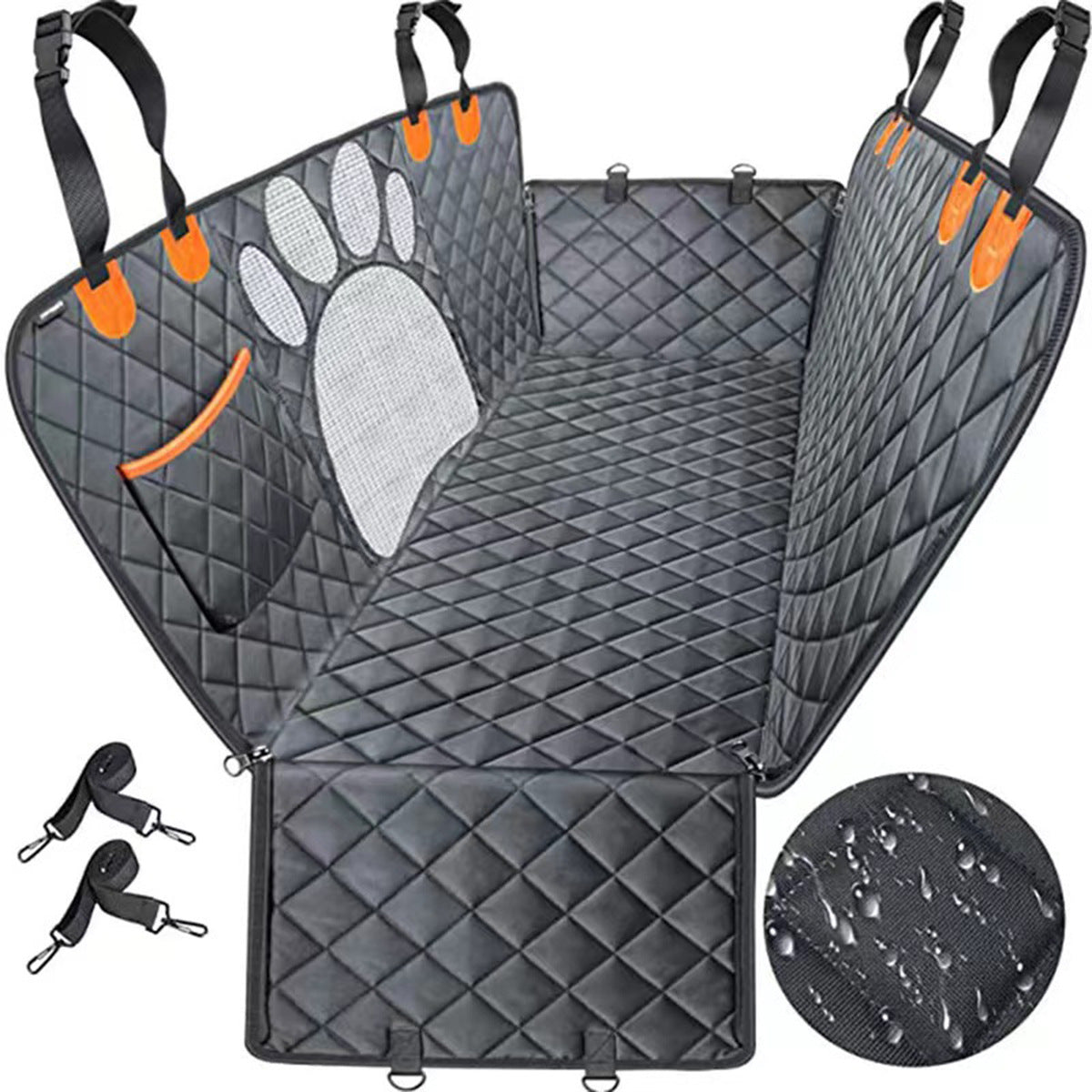 Quilted Dog Car Seat Cover, Bench, Front Seat or Cargo