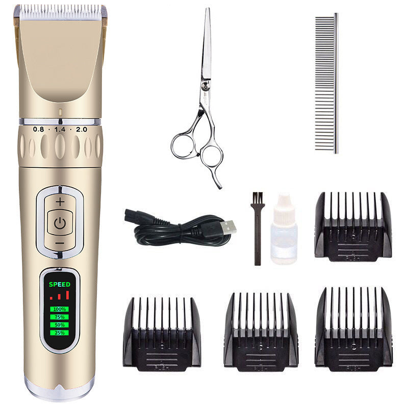 Cordless Dog Clipper with LCD Display