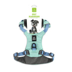 Lightweight Dog Harness with Front and Back Leash Rings: Harness, lake green