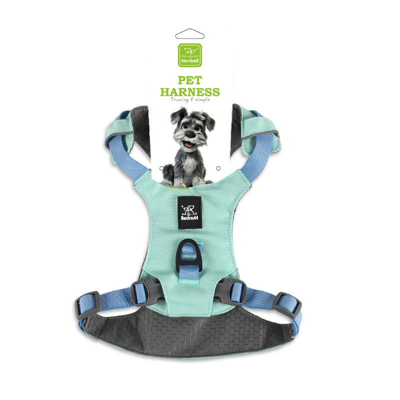 Lightweight Dog Harness with Front and Back Leash Rings, Leash and Collar