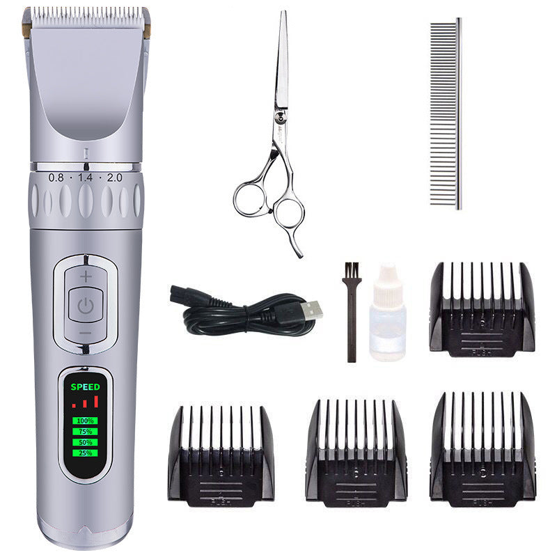 Cordless Dog Clipper with LCD Display