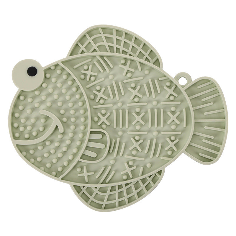 Silicone Lick Mat, Frog or Fish Shape