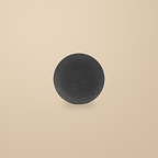 Rock Texture black 8 in plate, on a warm beige background.