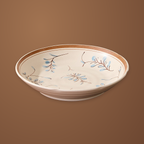 Simple Retro 7 in plate, 1 piece, three-quarter view