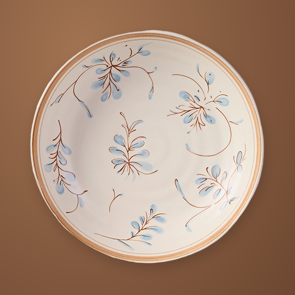 Simple Retro 8 in plate, 1 piece, from above