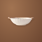 Simple Retro 8.3 in double-handled soup bowl, 1 piece, from the side