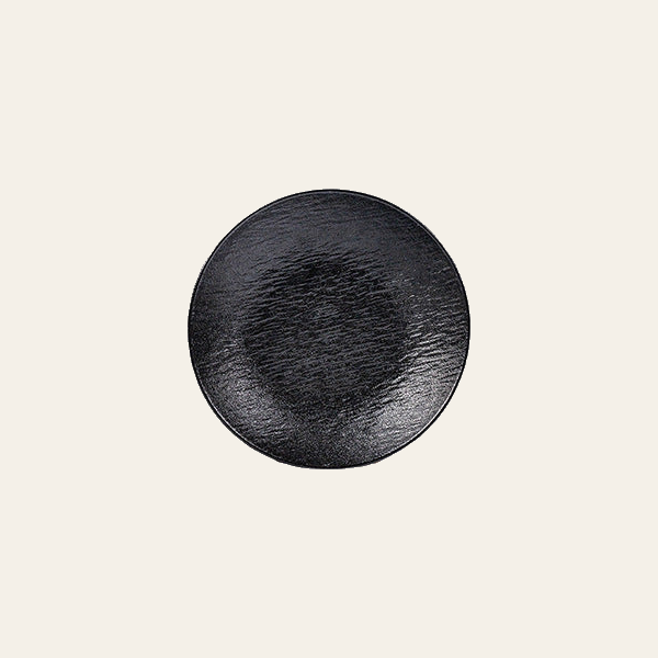 Rock Texture Black, 8 in Deep Plate, 1 piece